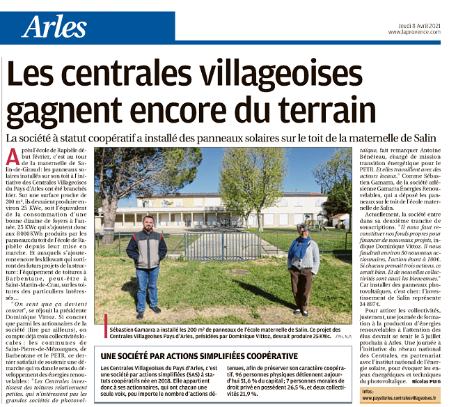 La Provence 8 avril 2021