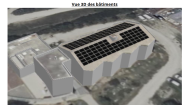 La future installation sur le toit de la MFR d'Eyragues